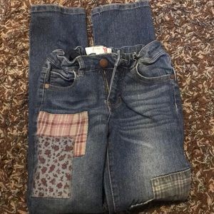 Patchwork skinny jeans